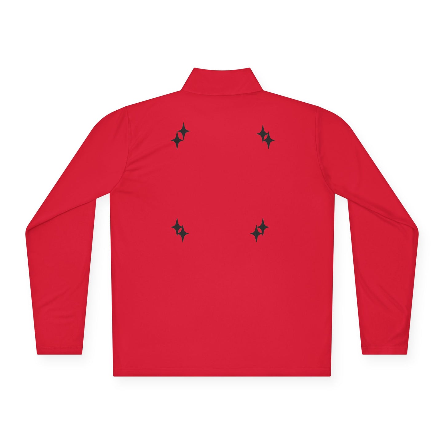 Quarter-Zip Pullover • Red Star Graphic "LIFEOF3TYMS" Chest & Back Accent