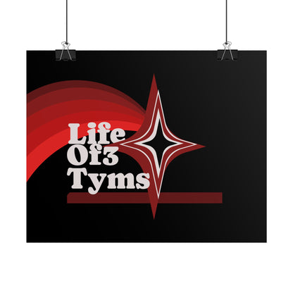 Rolled Poster — “Life Of 3 Tyms” Retro Star Vintage-Style Wall Art