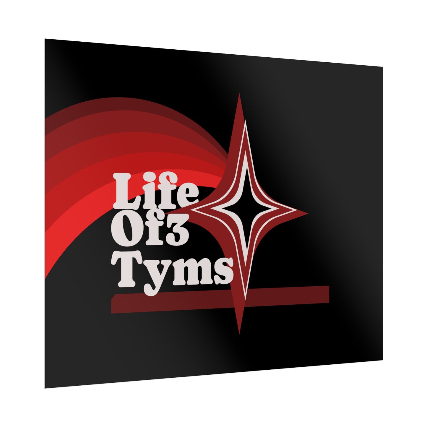 Rolled Poster — “Life Of 3 Tyms” Retro Star Vintage-Style Wall Art