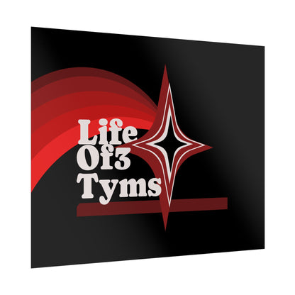 Rolled Poster — “Life Of 3 Tyms” Retro Star Vintage-Style Wall Art