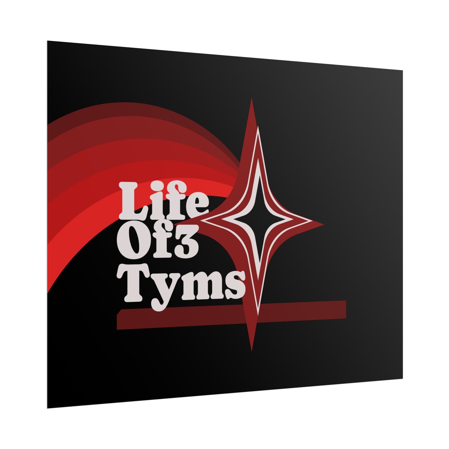 Rolled Poster — “Life Of 3 Tyms” Retro Star Vintage-Style Wall Art