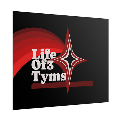 Rolled Poster — “Life Of 3 Tyms” Retro Star Vintage-Style Wall Art