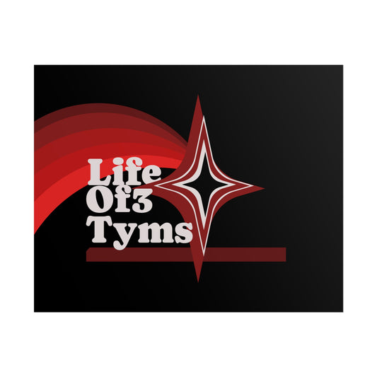 Rolled Poster — “Life Of 3 Tyms” Retro Star Vintage-Style Wall Art