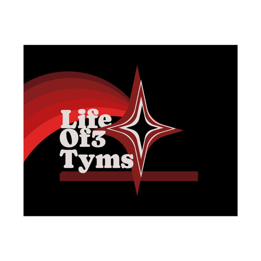 Rolled Poster — “Life Of 3 Tyms” Retro Star Vintage-Style Wall Art